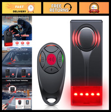 Car Anti-Theft Vibration Alarm with Remote, 108dB Sound LED Flashing Light