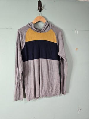 Smartwool Men s NTS Mid 250 Color Block Hoodie M Flawed Baselayer Gorpcore 