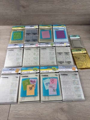 Cuttlebug Accessory Embossing Folder and Dies Lot of 14 New