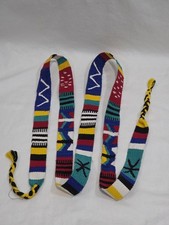 Handwoven Guatemalan Faja Sash Belt Multicolor Boho Geometric Folkart 78" Long