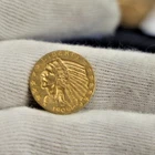 1909 D US $5 Indian Gold Piece Half Eagle XF+