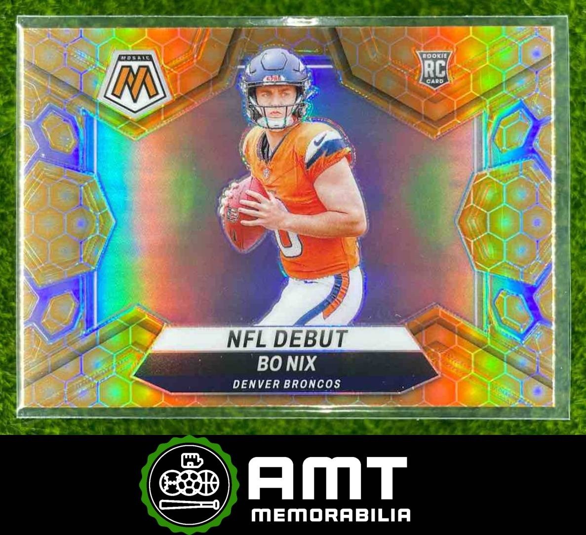 2024 Panini Mosaic #271 Bo Nix Honeycomb Prizm Denver Broncos RC NFL Debut