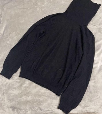Seltener GUCCI Kaschmir 100% Strick Pullover Vintage Schwarz M Italian Made