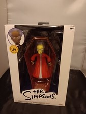 The Simpsons Vampire Mr. Burns Action Figure with Coffin Jakks Pacific UV SUN