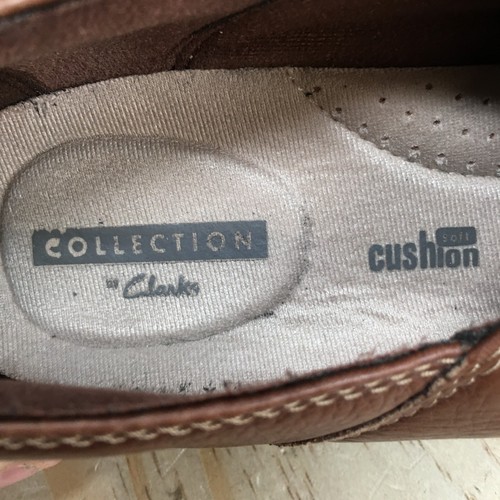 Clarks Shoes Womens 8 W Cheyn Madi Casual Slip On Loafers Flats Brown Leather - Picture 13 of 17