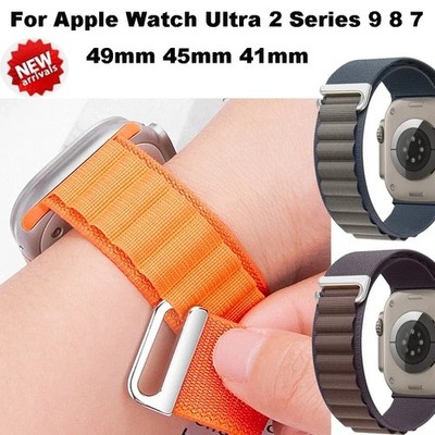 Alpine Loop Nylon Band for Apple Watch Band 49mm 42mm 44mm 45mm Strap for iWatch