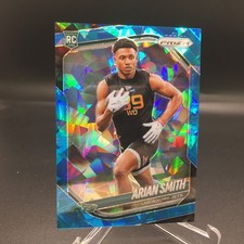 Arian Smith 2025 Panini Prizm Blue Ice 391 #/99 New York Jets Rookie