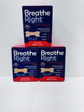 Breathe Right Extra Strength Tan Nasal Strips 44Ct X 3 EXP 2028