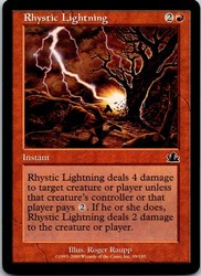 Rhystic Lightning - Prophecy #99 Common Instant