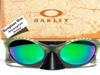 NEW Oakley PLANTARIS Matte Trans Fern POLARIZED Galaxy Jade