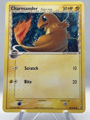 NM Charmander (Delta Species, #49/100) EX - Crystal Guardians Pokemon