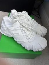 Bottega Veneta Men's Tech Knit White Flex Sneakers 8 US 41 Eu NIB 890