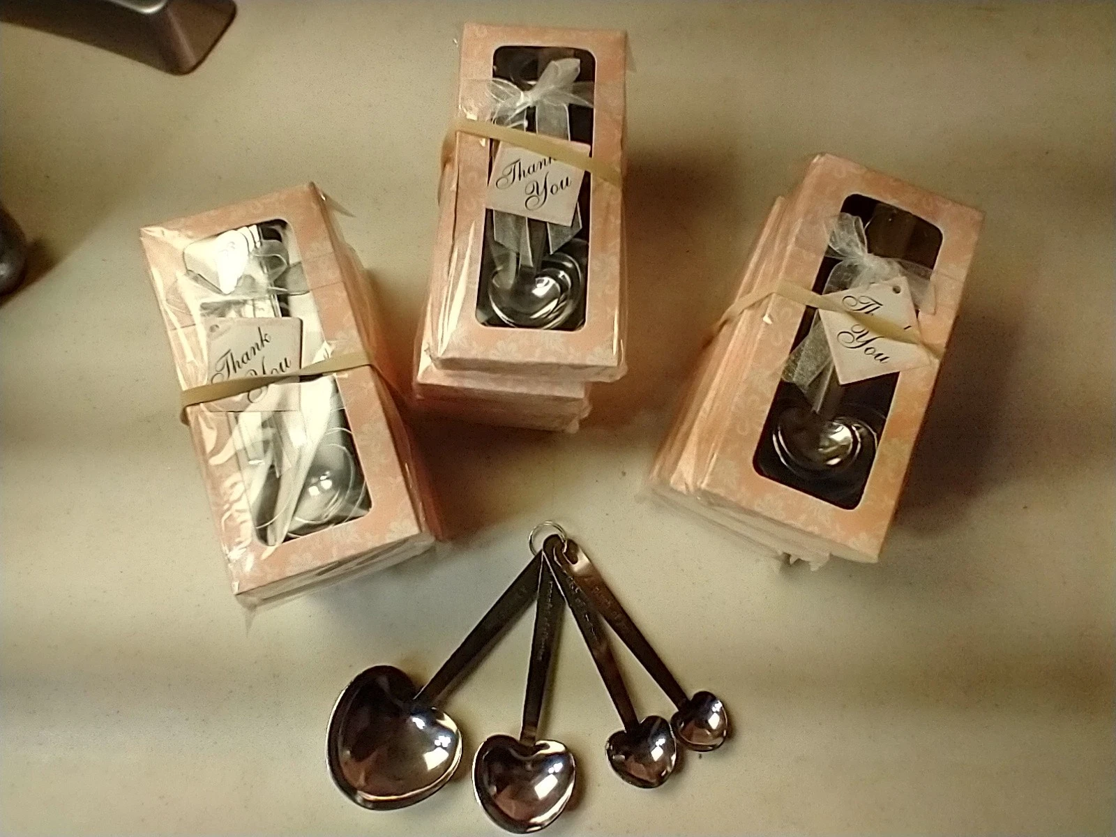 Love Beyond Measure Set of 4 Heart Shaped Measuring Spoons 4 Sets Per Order