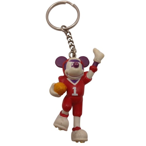 Llavero vintage de Mickey Mouse de Disney en uniforme de fútbol americano - Imagen 4 de 4