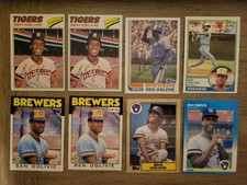 8 Card Lot Ben Oglivie Tigers, Brewers - Excellent condition