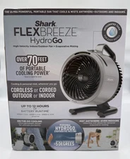 Shark FlexBreeze HydroGo Portable Fan Indoor & Outdoor