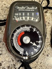 Weston Master II Exposure Meter Model 735 w/ Leather Case Vintage USA