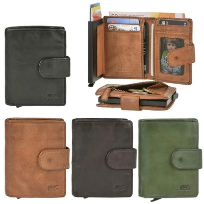 Bear Design Kartenetui Geldbörse Leder Geldbeutel Portemonnaie Minibörse