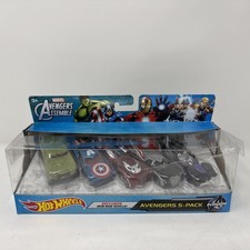 Hot Wheels Marvel Avengers Assemble Avengers 5-Pack packaging Is Damaged -NEW-