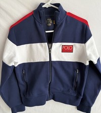 Polo Ralph Lauren Polo 1992 Double-Knit Track Jacket Boy  s Kids Large 14-16 