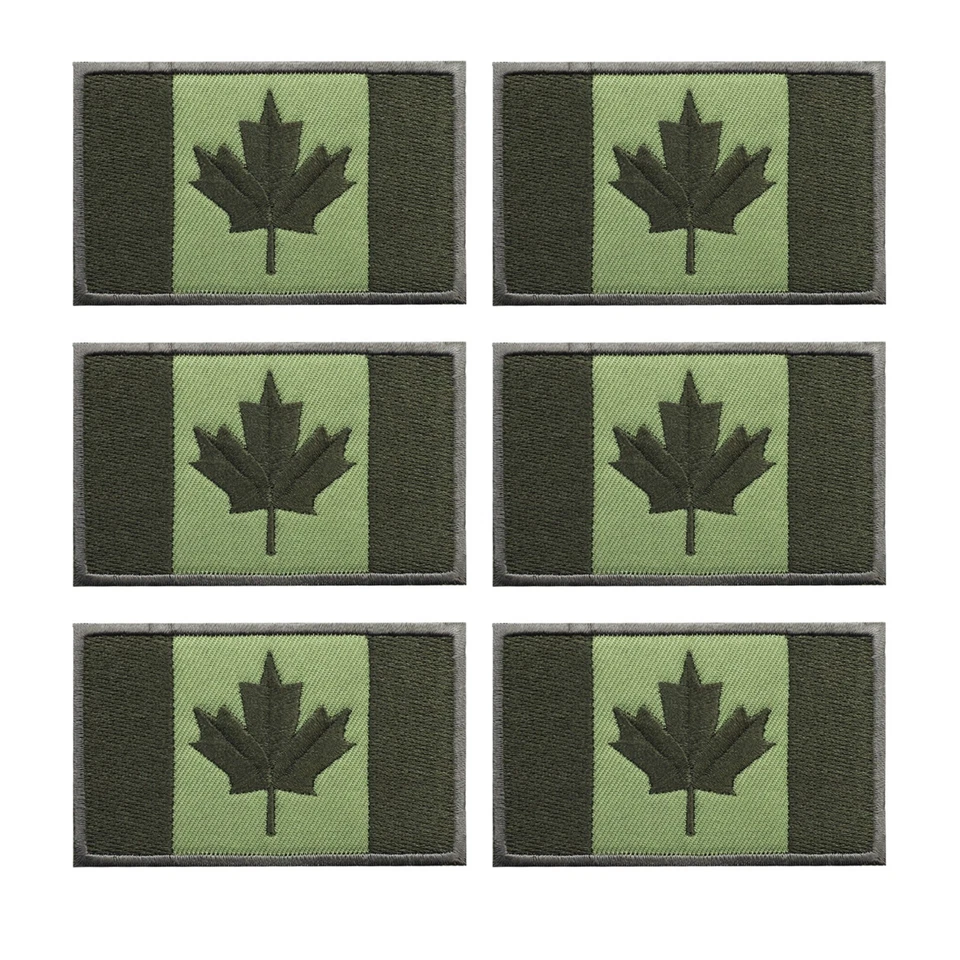 5MLGgoods Canada Flag Embroidered Patch, with Hook and Loop (Gary) - Image 2 of 4