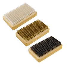 3pcs Ski Wax Brushes, Ski  Snowboard Waxing Brush Kit Including Nylon, Brass...