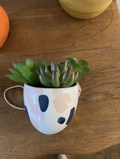 Decorative Ceramic Faux Succulent Planters Modern Rustic Mix