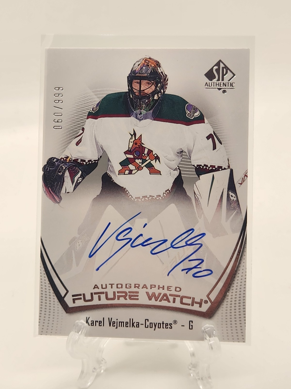 21/22 UD SP Authentic Future Watch Auto Karel Vejmelka #060/999 FWA RC