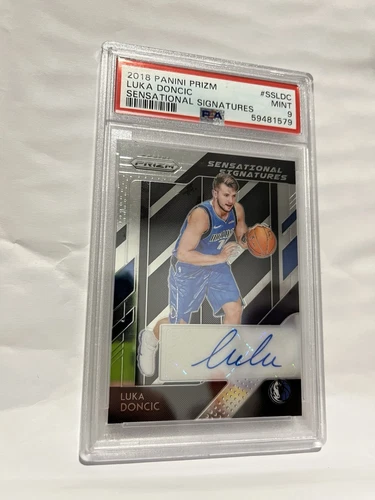 2018 Luka Doncic Rc Panini Prizm Sensational Signatures Graded 9 PSA 