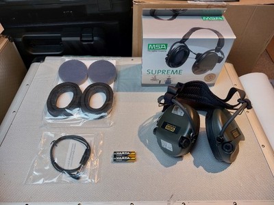 MSA Sordin Supreme Pro-X Nackenband olivgrün + MSA Hygiene Set mit Gelkissen NEU