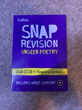 AQA Unseen Poetry GCSE 9-1 English Literature Snap Revision