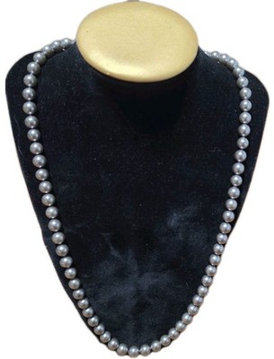 Echte Deltah Mallorca Perlenkette - 24'' Sterlingsilber Verschluss - 6 mm geknotet