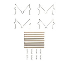 HK1-69000 R1 Concepts Kit Brake Hardware Front for Bentley Azure Silver Spur