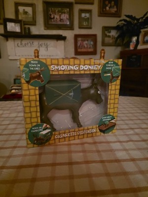 NOS Smoking Donkey Plastic Cigarette Dispenser - 2002 - Accountrements #10886