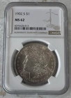 1902-S $1 MORGAN DOLLAR - NGC MS-62, FRESH & FLASHY!