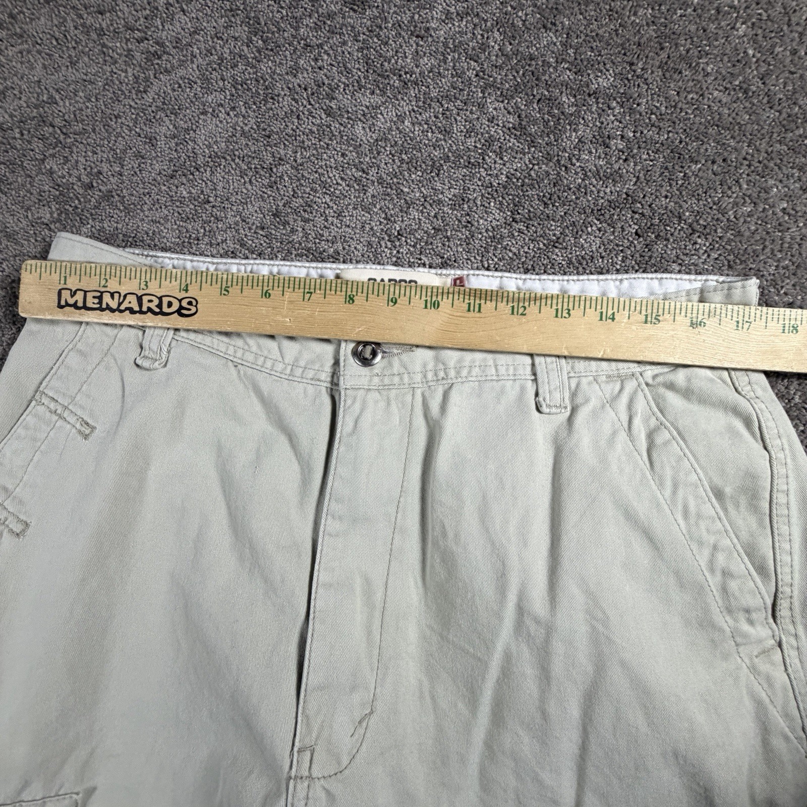 Vintage Levi's Y2K Cargo Pants Mens 33x34 Khaki Loose Straight Utility Workwear thumbnail 9