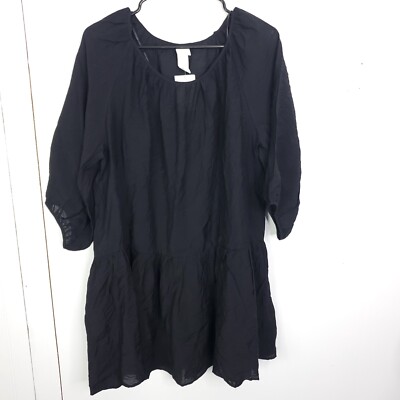 HM Dress Womens Small Peplum Mini Lightweight Little Black Dress LBD New Tags