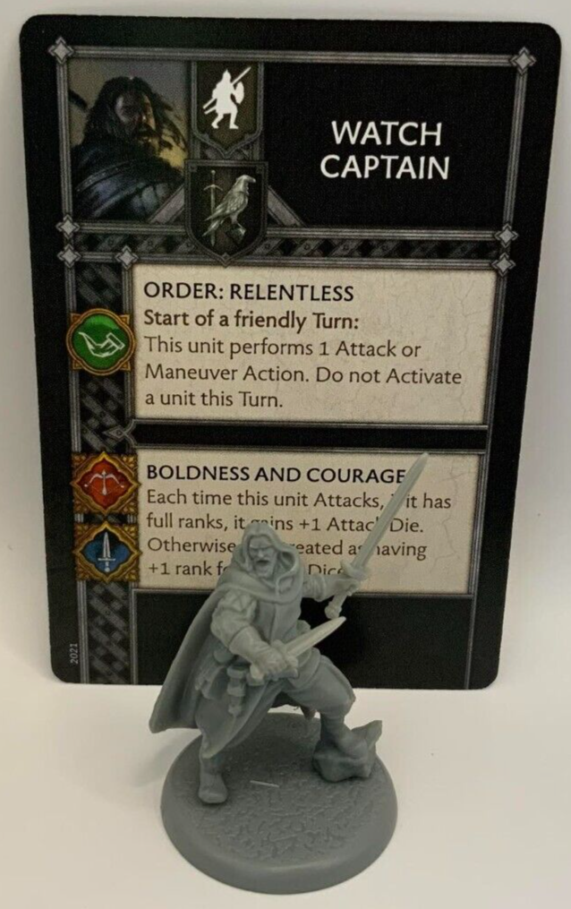 Watch Captain from Night's Watch Starter Set - A Song of Ice and Fire Miniature