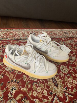 Off-White x Dunk Low ''Lot 01 of 50'' US Size 8, UK Size 7, EUR Size 41