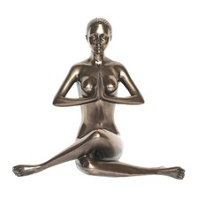 Yoga Figur Anjali Mudra salutation seal in Bronzeoptik
