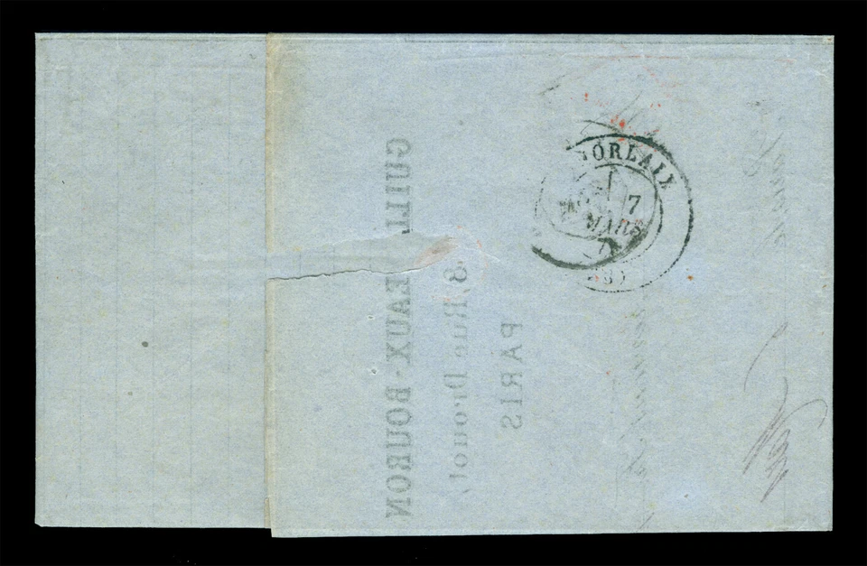 FRANCE 1873 CERES 30c brown + 40c orange on beautiful small classic cover - Image 2 of 2