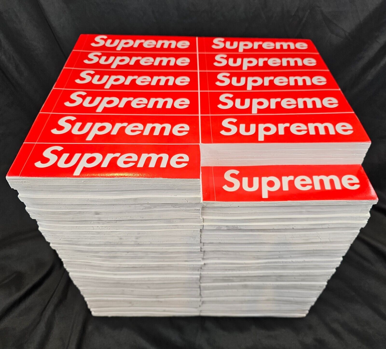 Supreme x Rotary Hero Sticker Bricks Stool Side Table Red White FW23 BRAND NEW