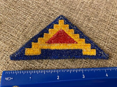 US Army 7th Army Triangle Red Blue Yellow Patch INV4414 | eBay