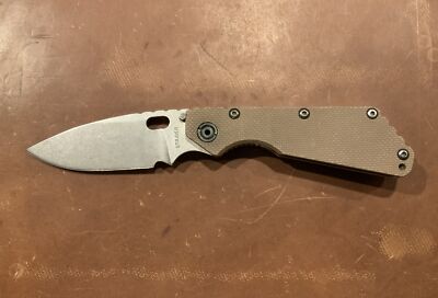 Strider SMF Knife, Coyote LEGO, Stonewash Spear Point Blade - NEW