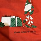 Christmas Vintage House  of Lloyd Large Canvas GIFT BAG 1988 33.5" Free S&H — photo 2