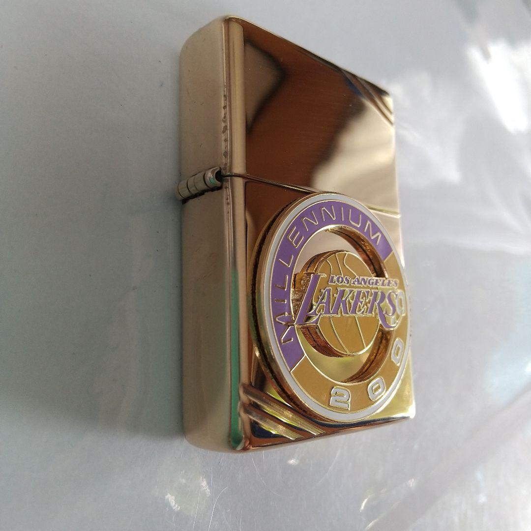 Zippo NBA Los Angeles Lakers Gold Metal Oil Lighter Inner Unit