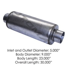 Muffler 5in Inletoutlet 9in Body Part 562.u65092 Muffler 5in Inletoutlet 9in Body Part 562.u65092