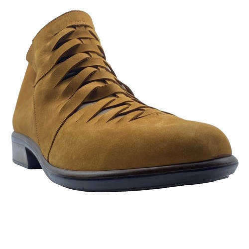 Naot Shoes Womens Malta Ankle Boot Bootie Brown Leather Buckled 38