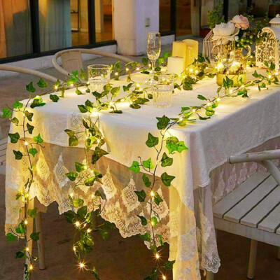 LED Lichterkette Auen LED Beleuchtung Solar Efeu Garten Balkon Dekor  2/5/10m | eBay