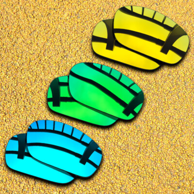 3Pairs Lenses Replacement for-Costa Del Mar Saltbreak Polarized-Blue&Green&Gold